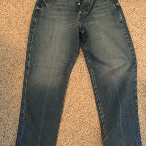 NWT WOMENS SIZE 8 JEANS HIGH WAIST CURVY EXTRA HIGH RISE SKY HIGH STRAIGHT